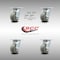 Service Caster 4 Inch SS Thermoplastic Rubber Caster Set with Roller Bearing and Swivel Lock SCC-SS30S420-TPRRD-BSL-4 - alternate 6